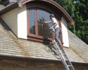 cleaning attic windows