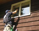 window cleaning by hand